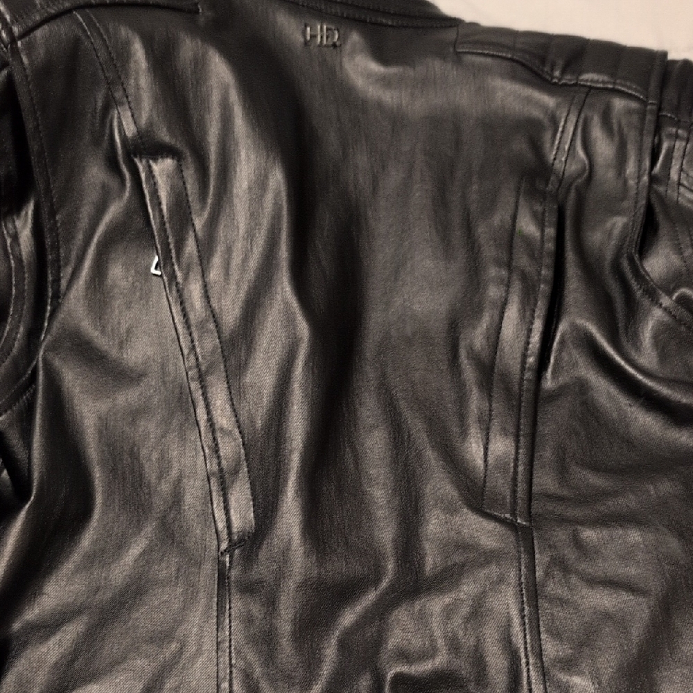 Harley-Davidson Black Leather Bomber Jacket - Picture 3 of 5